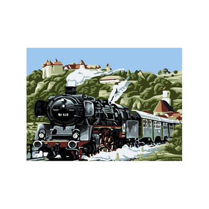 Mountain Steam Journey - 40x50 cm paint by numbers kit