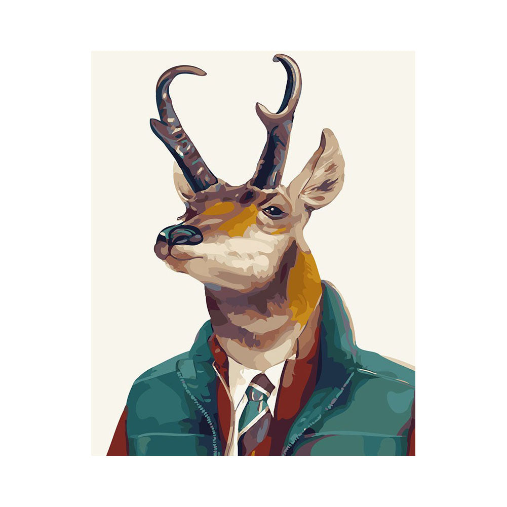 Dapper Antelope Portrait - 40x50 cm paint by numbers kit