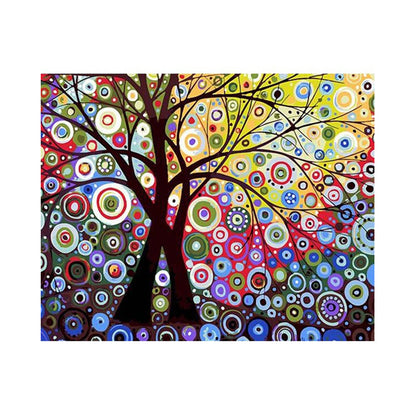 Colorful Circle Tree - 40x50 cm paint by numbers kit