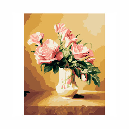 Soft Pink Rose Bouquet - 40x50 cm paint by numbers kit