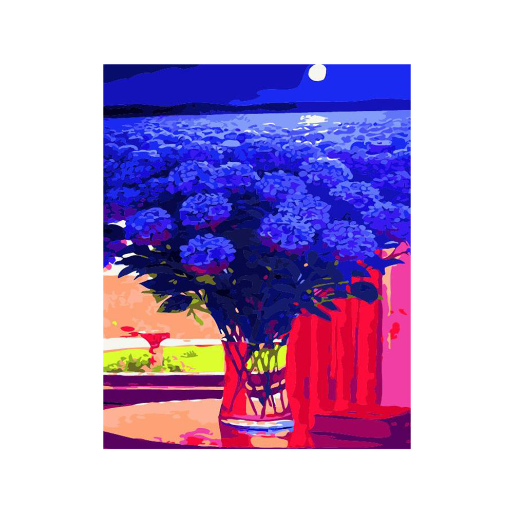 Midnight Blue Bouquet - 40x50 cm paint by numbers kit