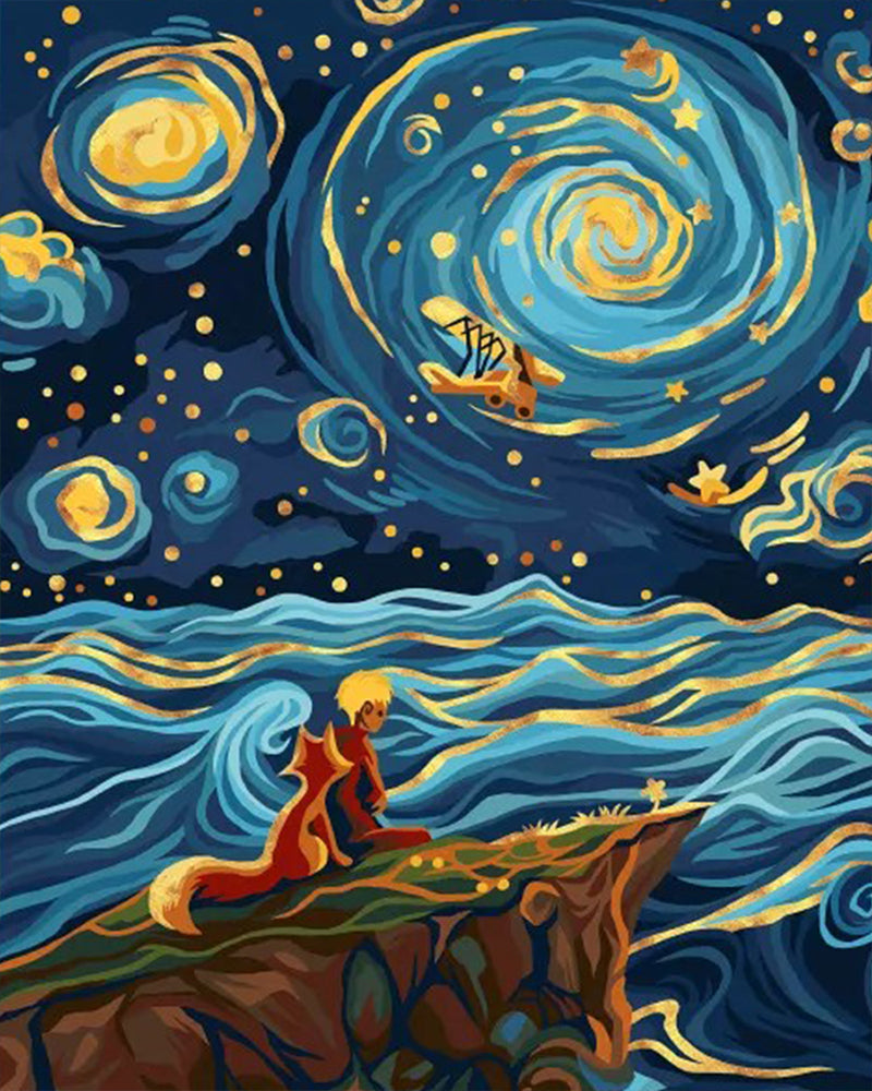 The Little Prince Starry Voyage - 40x50 cm paint by numbers kit