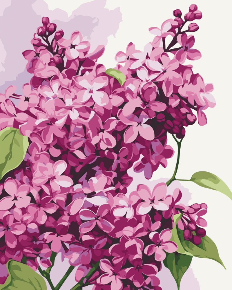 Purple Lilac Blossoms - 40x50 cm paint by numbers kit