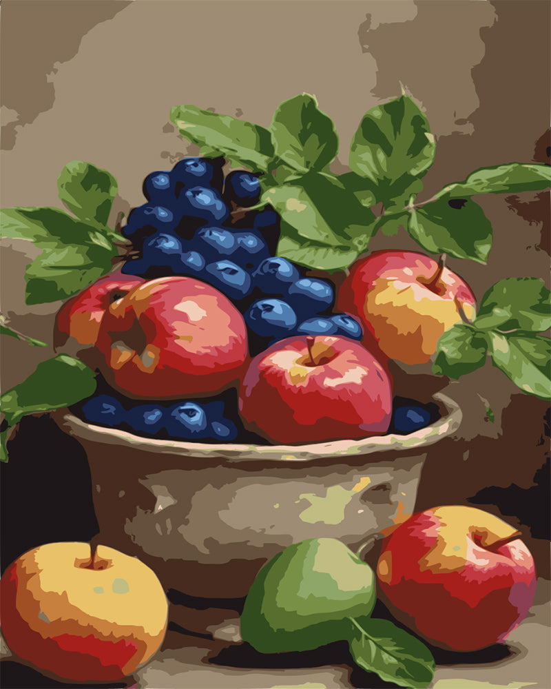 Rustic Fruit Basket - 40x50 cm paint by numbers kit