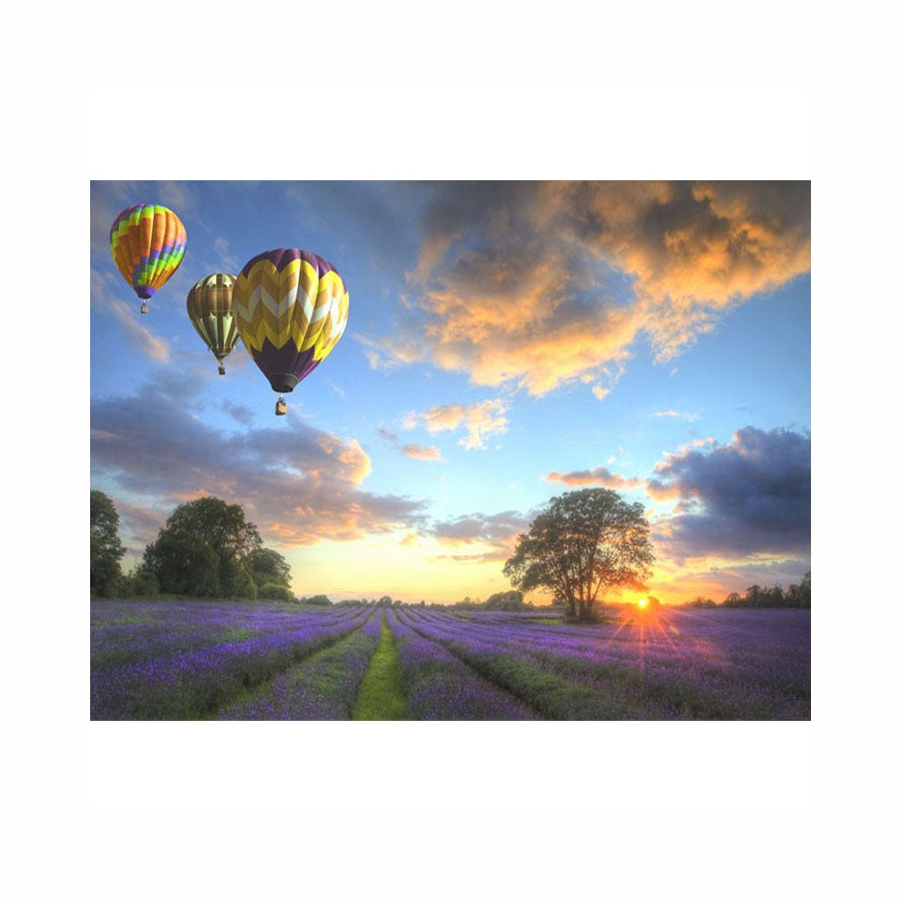 Balloons Over Lavender Fields - 40x50 cm paint by numbers kit