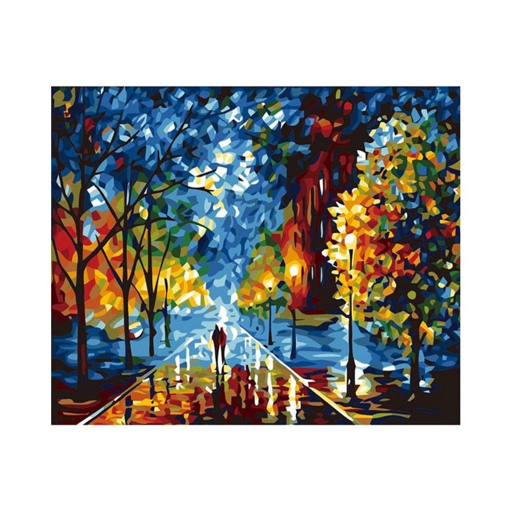 Rainy City Lights - 40x50 cm paint by numbers kit