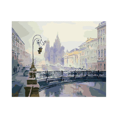 Quiet Canal Morning - 40x50 cm paint by numbers kit