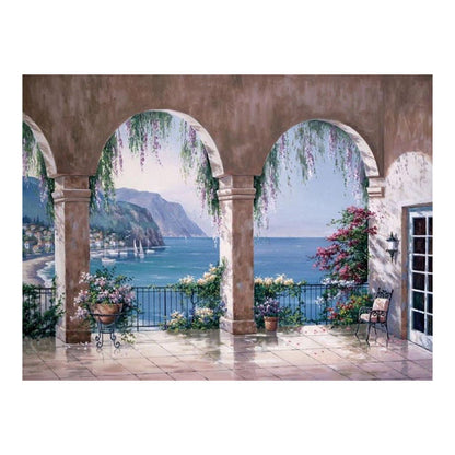 Mediterranean Archway View - 40x50 cm paint by numbers kit