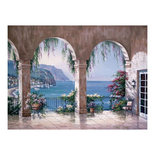 Mediterranean Archway View - 40x50 cm paint by numbers kit