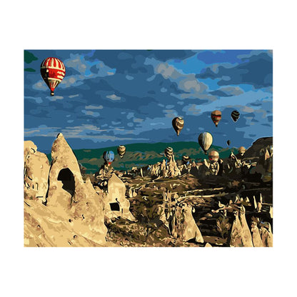 Balloons over Cappadocia - 40x50 cm paint by numbers kit