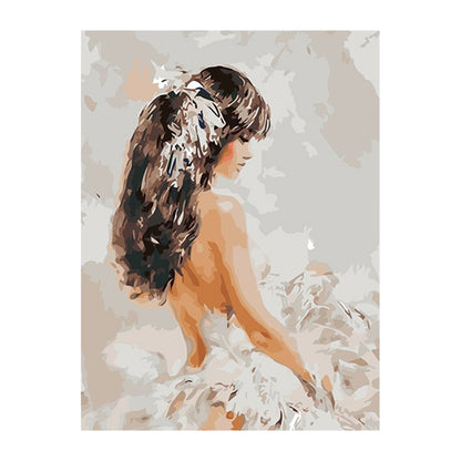 Soft Ivory Elegance - 40x50 cm paint by numbers kit