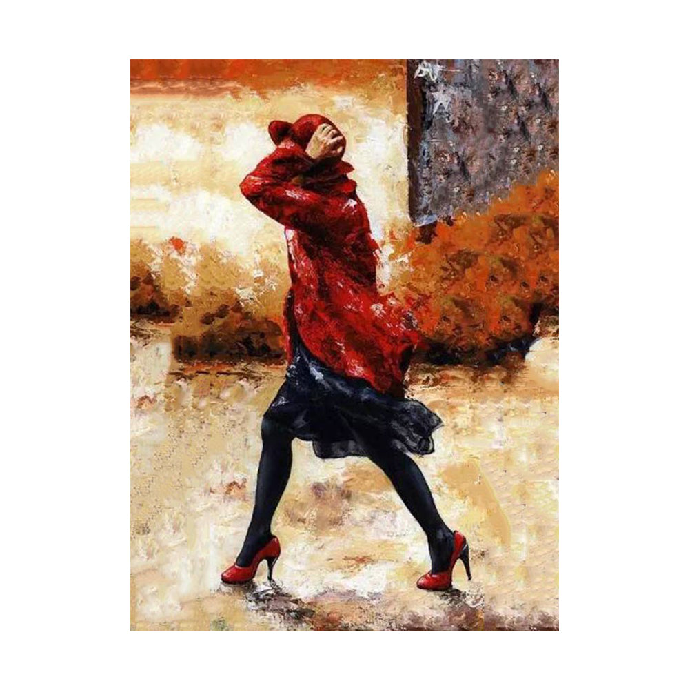 Crimson Wind Walk - 40x50 cm paint by numbers kit