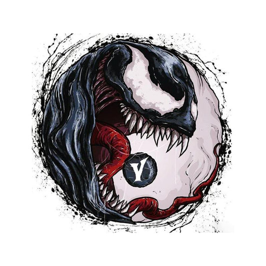 Dark Symbiote Yin Yang - 40x50 cm paint by numbers kit