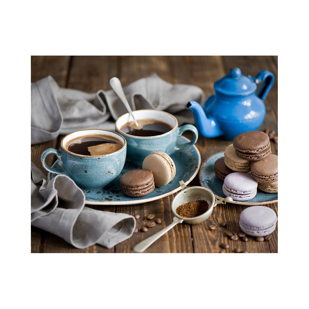 Blue Teapot Coffee Break - 40x50 cm paint by numbers kit