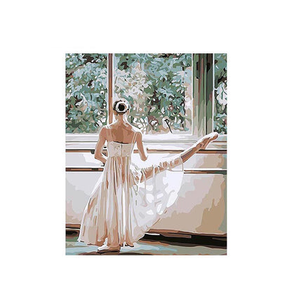 Graceful Ballet Stretch - 40x50 cm paint by numbers kit