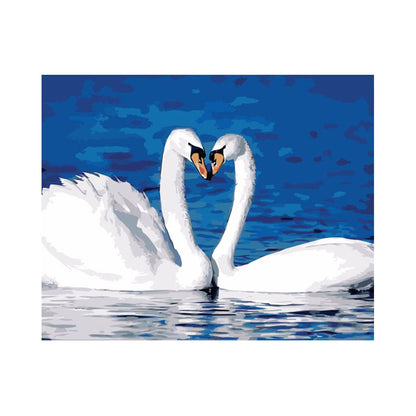 Romantic White Swans - 40x50 cm paint by numbers kit