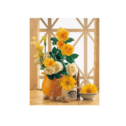 Golden Floral Still Life - 40x50 cm paint by numbers kit