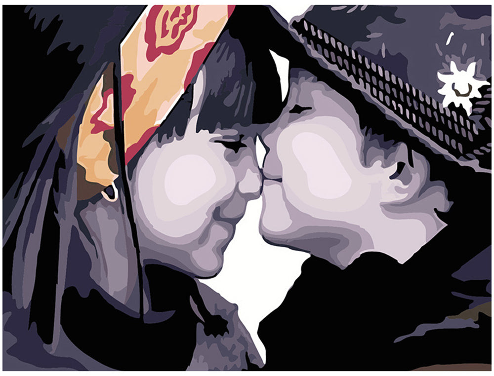 Tender Forehead Kiss - 40x50 cm paint by numbers kit