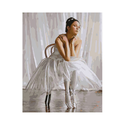 Ballerina in Quiet Reflection - 40x50 cm paint by numbers kit