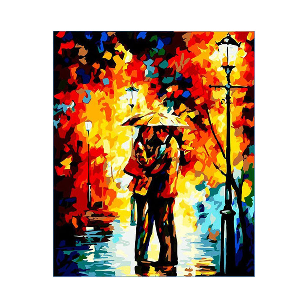 Couple Beneath the Umbrella - 40x50 cm paint by numbers kit