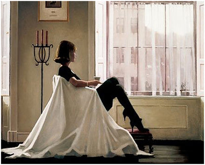 Quiet Moment by the Window - 40x50 cm paint by numbers kit