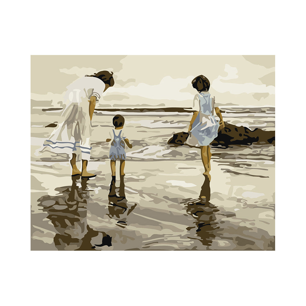 Seaside Family Reflections - 40x50 cm paint by numbers kit