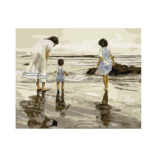 Seaside Family Reflections - 40x50 cm paint by numbers kit