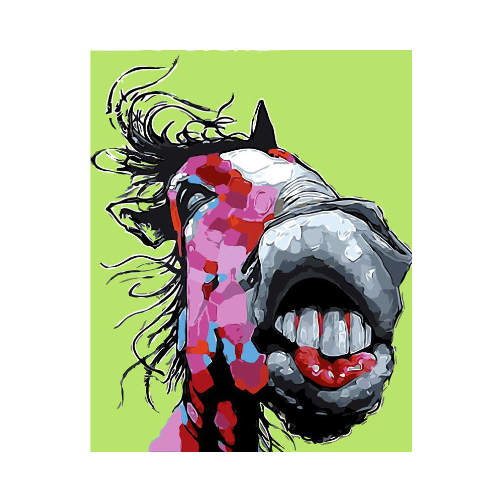 Big Smile Horse - 40x50 cm paint by numbers kit