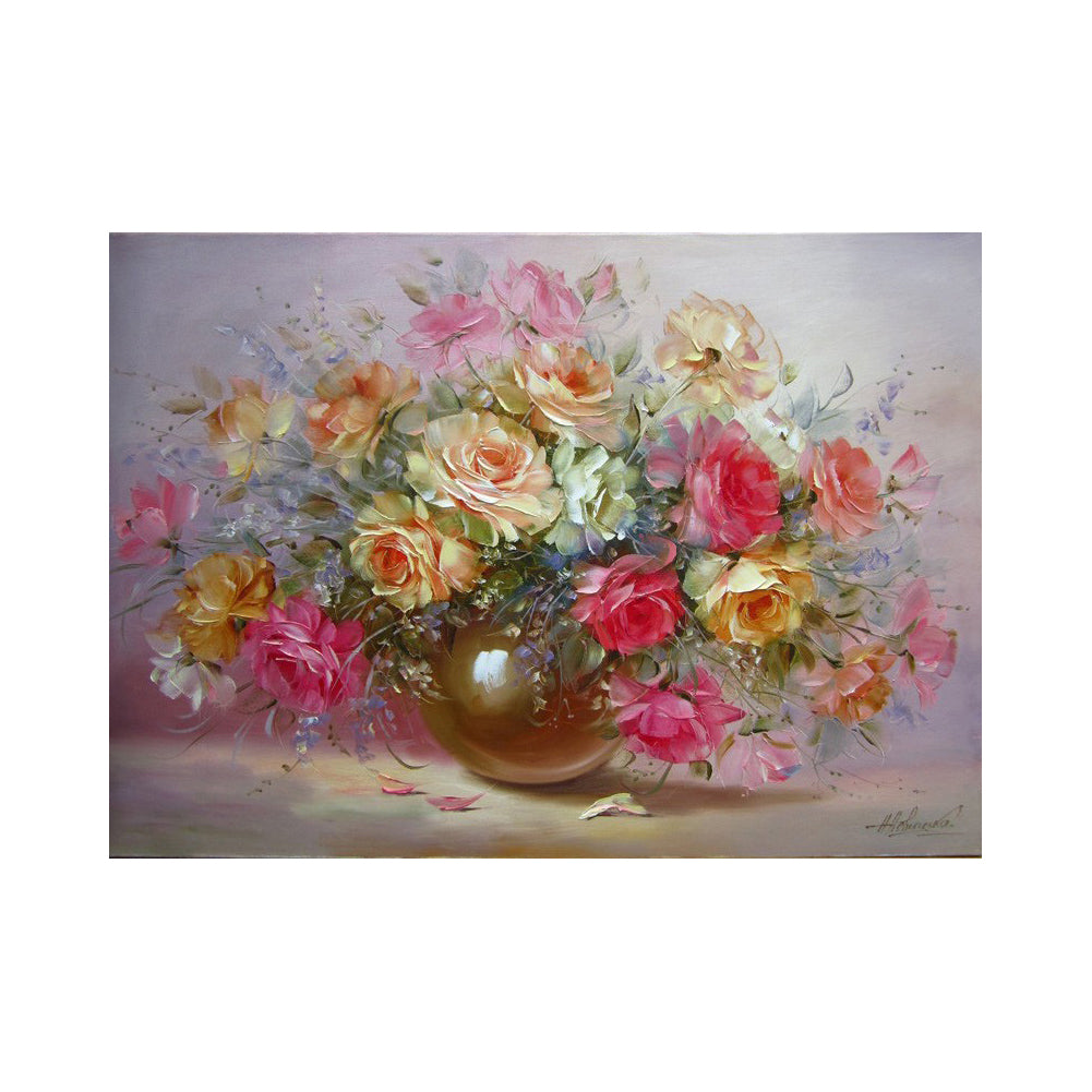 Pastel Rose Bouquet - 40x50 cm paint by numbers kit