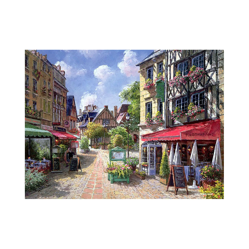 Charming European Flower Street - 40x50 cm paint by numbers kit
