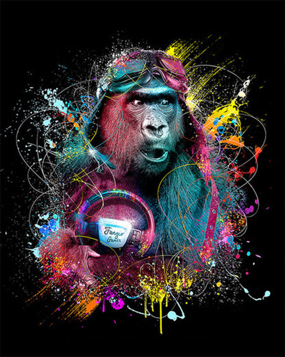 Color Splash Gorilla - 40x50 cm paint by numbers kit