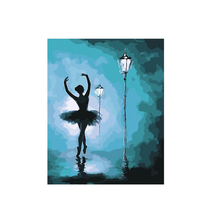 Ballerina in Blue Moonlight - 40x50 cm paint by numbers kit