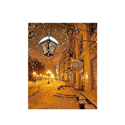 Winter Snowy Chapel - 40x50 cm paint by numbers kit