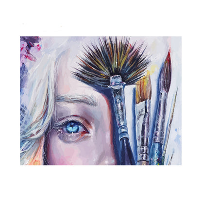Artist Eye and Brushes - 40x50 cm paint by numbers kit