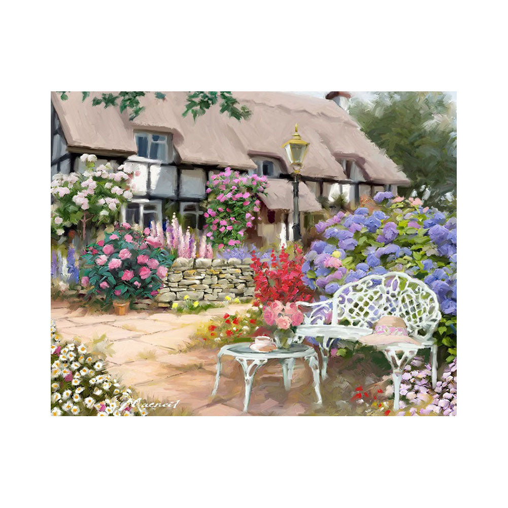 English Cottage Flower Garden - 40x50 cm paint by numbers kit