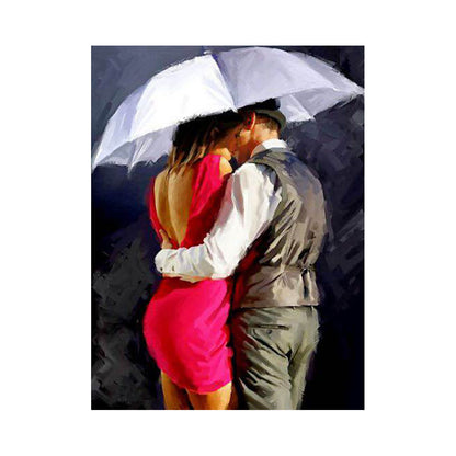 Romance Beneath the Umbrella - 40x50 cm paint by numbers kit