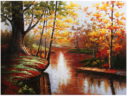 Autumn River Reflections - 40x50 cm paint by numbers kit