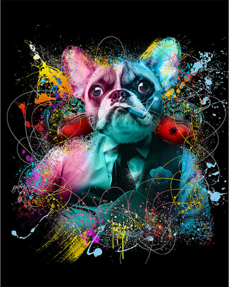 Dapper French Bulldog - 40x50 cm paint by numbers kit