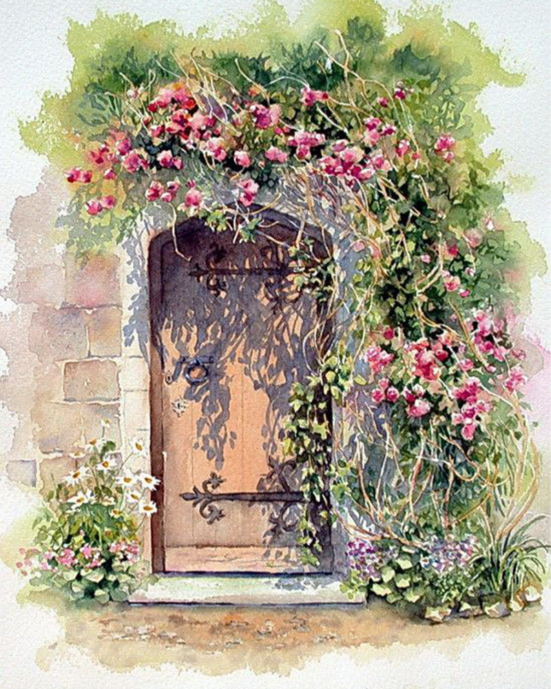 Secret Garden Door - 40x50 cm paint by numbers kit