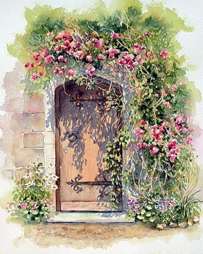 Secret Garden Door - 40x50 cm paint by numbers kit
