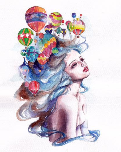 Dreams in Hot Air Balloons - 40x50 cm paint by numbers kit