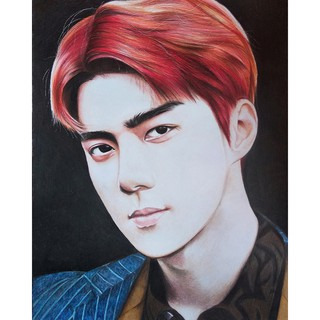 Red Haired Gentleman Portrait - 40x50 cm paint by numbers kit