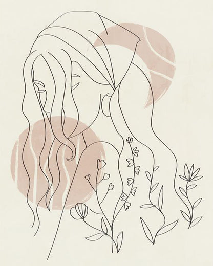 Quiet Botanical Silhouette - 40x50 cm paint by numbers kit