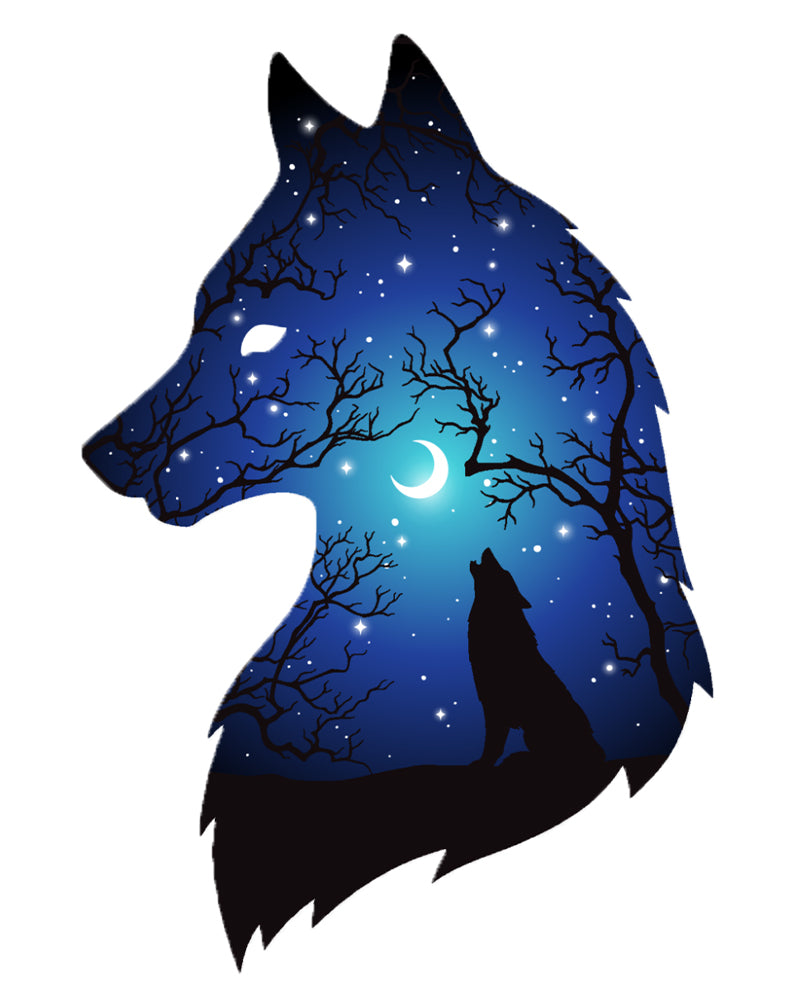 Moonlit Wolf Within - 40x50 cm paint by numbers kit