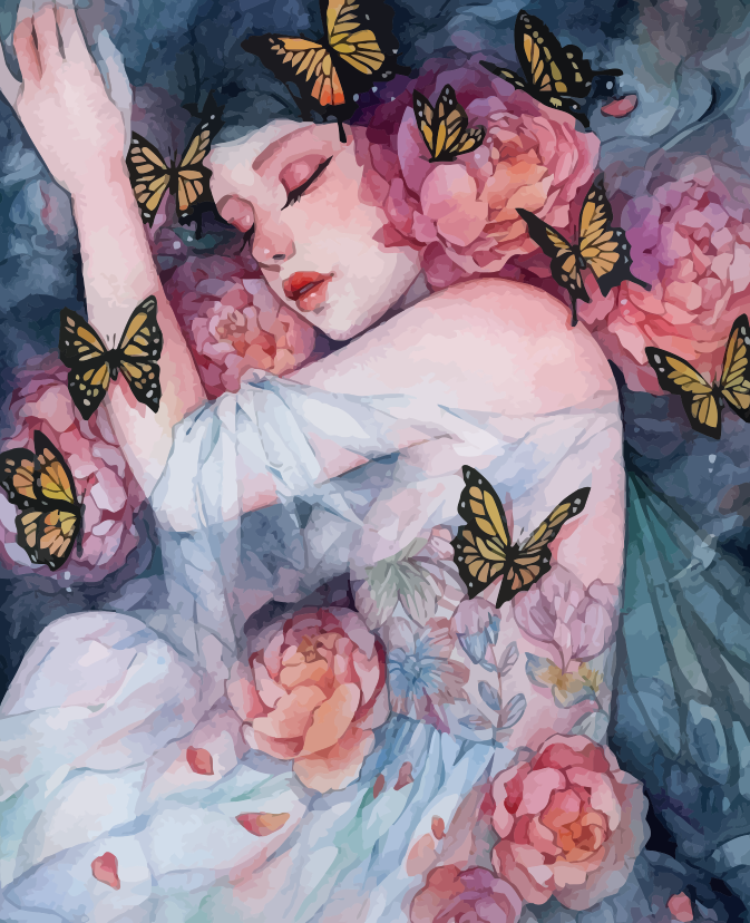 Butterfly Garden Dream - 40x50 cm paint by numbers kit
