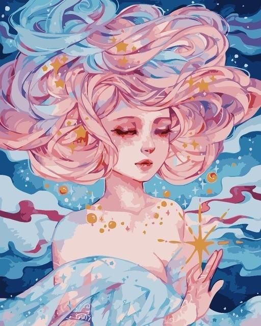 Celestial Pink Dreamer - 40x50 cm paint by numbers kit