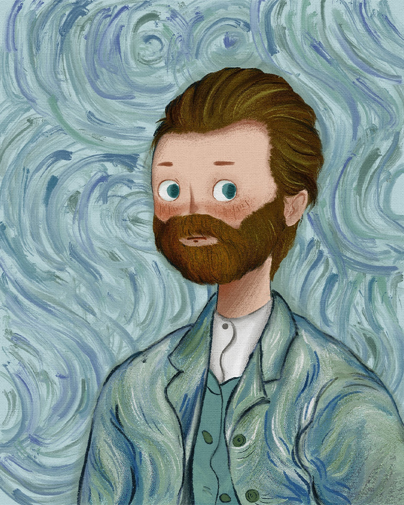 Whimsical Bearded Artist - 40x50 cm paint by numbers kit