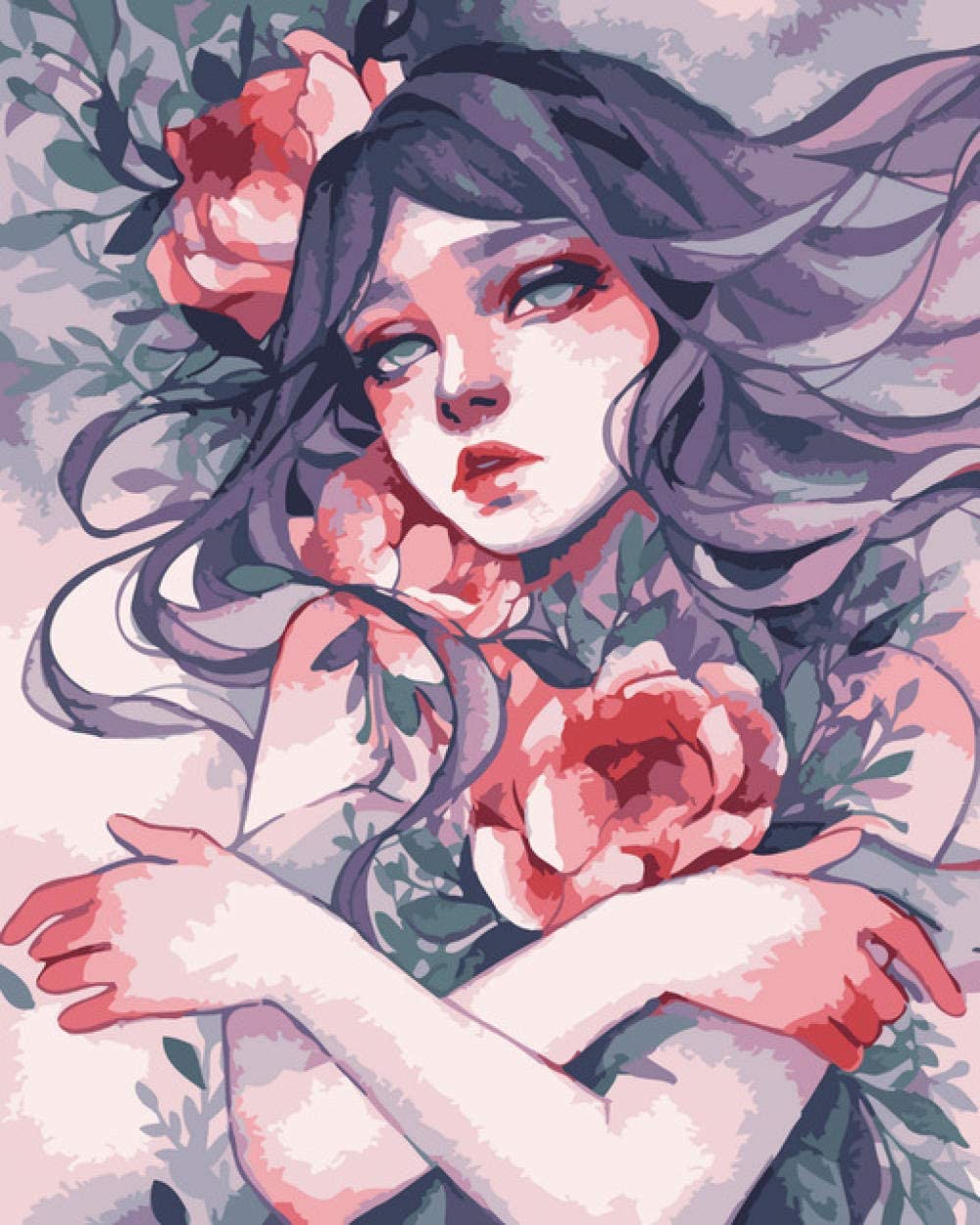 Rose Garden Reverie - 40x50 cm paint by numbers kit