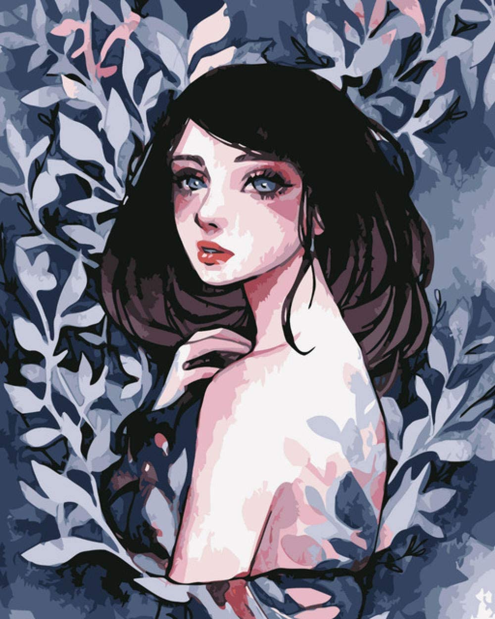 Midnight Garden Portrait - 40x50 cm paint by numbers kit