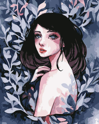 Midnight Garden Portrait - 40x50 cm paint by numbers kit
